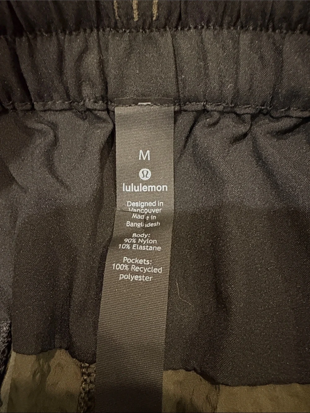 lululemon athletica Olive Green Cropped jogger Cargo Pants
